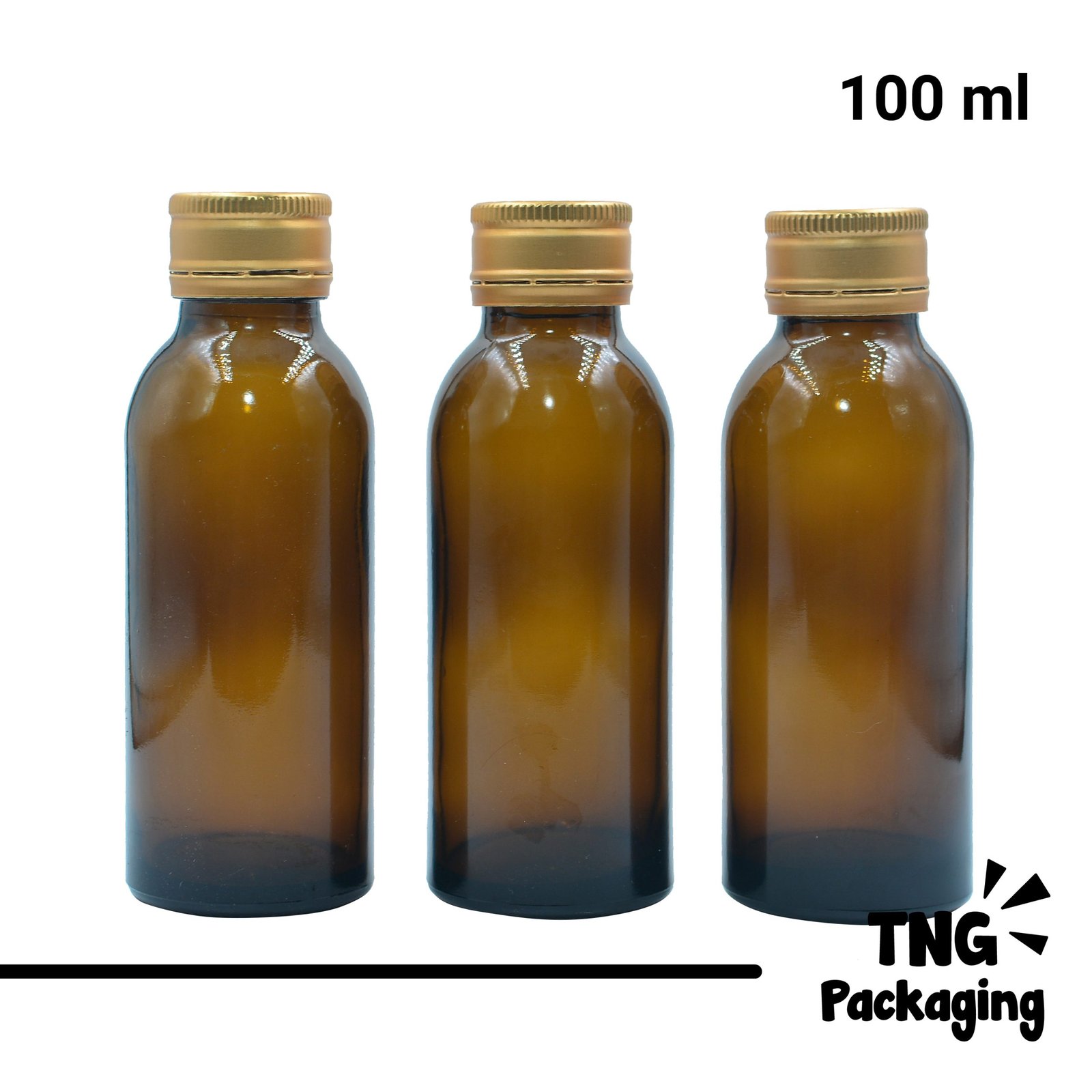 Foto Botol Amber Coklat
